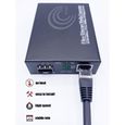 Elfcam® - Convertisseur Fibre Ethernet, Convertisseur RJ45 Gigabit-Module mini-GBiC SFP (1,25G SFP Port) Multimode-Monomo(Lot de 1)-2