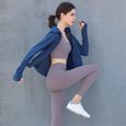 Survêtement Femme - Nouveau survêtement de yoga fitness à capuche confortable - Bleu HY™-2