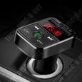 TD® Transmetteur FM Bluetooth pour voiture Adaptateur radio sans fil Chargeur USB Lecteur MP3 Multifonctionnel / USB: 5 V / 2.1 A-2