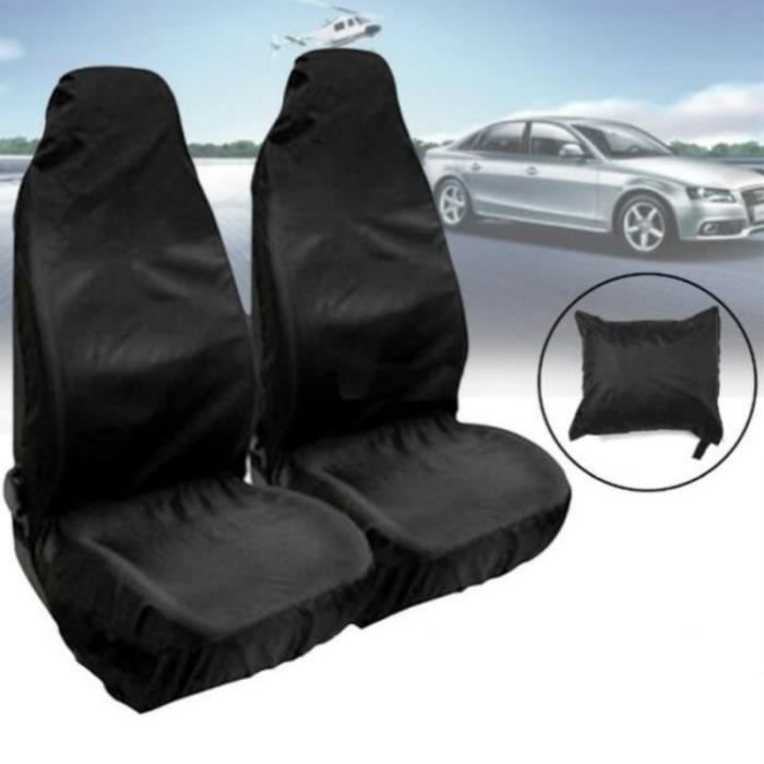 Housses de protection de siège avant de voiture, 2 pièces, couvre-siège de  voiture, universel, étanche, robuste, respirant, coussin - Cdiscount Auto