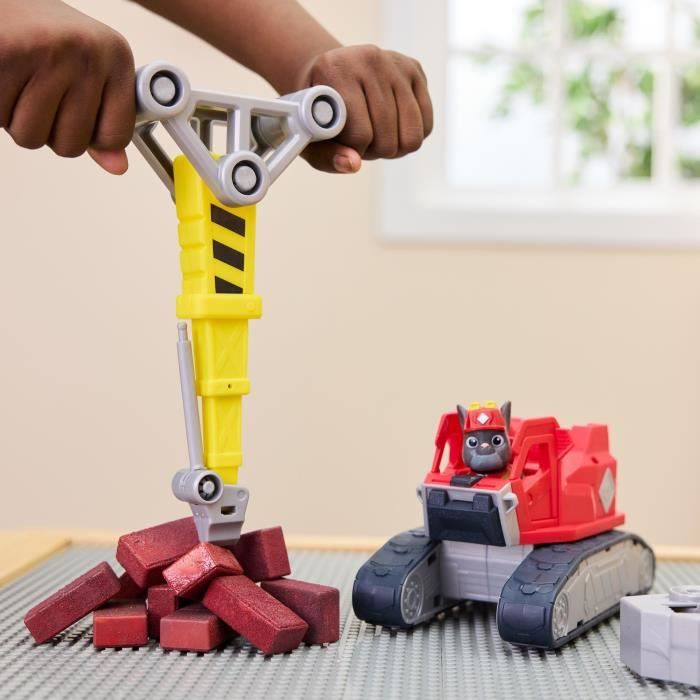 Ruben & Compagnie - Bulldozer Multifonction - Voiture Figurine Pat Patrouille À Collectionner Ruben & Compagnie - Bulldozer Multifonction - Voiture Figurine Pat Patrouille À Collectionner
