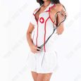 TD® Halloween mince corps infirmière Costume Costume scène robe jeu habiller uniforme tissu extensible matériel vêtements habiller-3