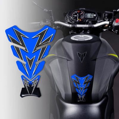 Protège-Réservoir Moto Antidérapant - Lot De 2 Autocollants Caoutchouc 3D Transparents - 25.5x10 Cm - Compatible Honda, Yamaha, Etc.