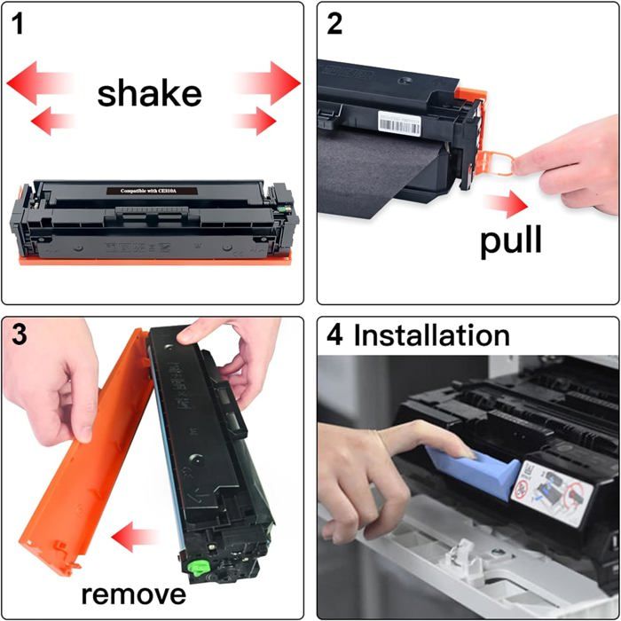 4X 126A CE310A 130A CF350A Cartouches de Toner Compatibles pour HP ...