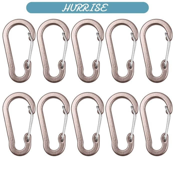 Lot De 5 Mousquetons En Aluminium Léger - Parfaits Pour Camping, Randonnée, Sac à Dos, Clés, Bouteilles
