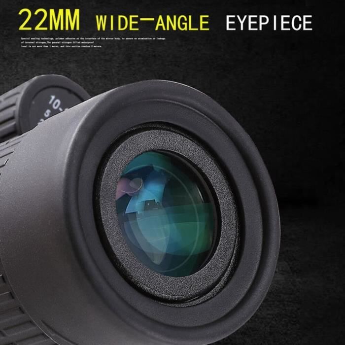 Monoculaire De Poche Portable - 10-30 X 21 - Lunette De Poche - Étanche - Vision Claire - Anti-buée - Fournitures Pour L'escalade, La Conduite, La Randonnée, La Course, Le Tourisme
