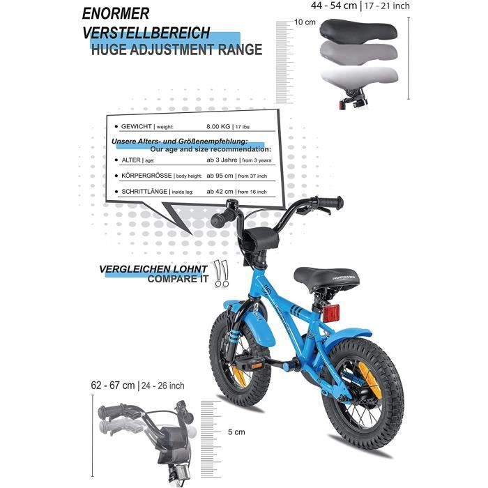 Prometheus velo enfant 3 ans vélo enfant 12 pouces pour garcon et