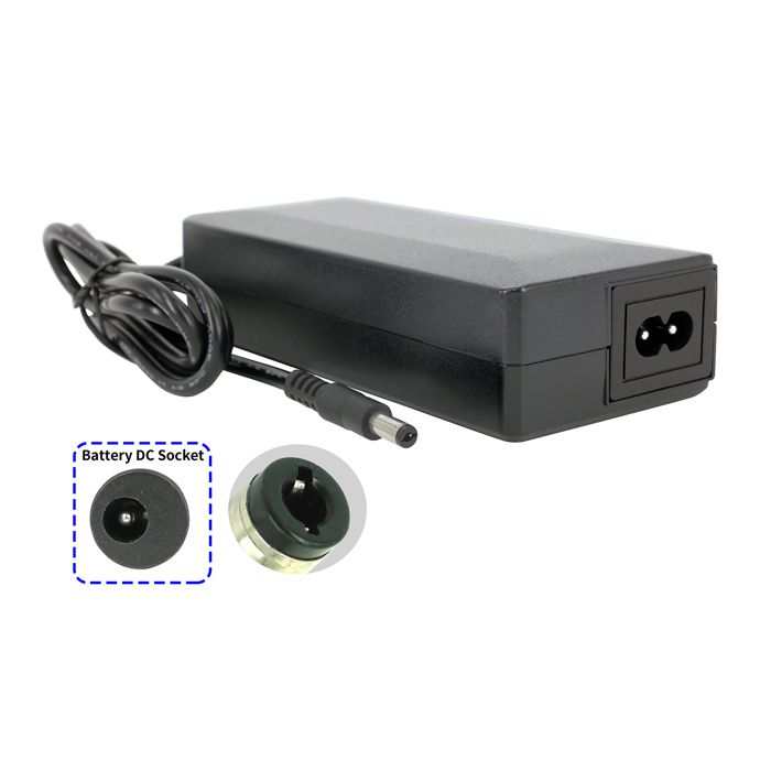 JIZZU Chargeur Trotinette Electrique avec Ventilation, 54.6V 2A Chargeur Adaptateur Velo Electrique AC avec 6 Connecteurs, Universel Chargeur de Batterie pour Scooter Électrique, Planche de Drift JIZZU Chargeur Trotinette Electrique avec Ventilation, 54.6V 2A Chargeur Adaptateur Velo Electrique AC avec 6 Connecteurs, Universel Chargeur de Batterie pour Scooter Électrique, Planche de Drift