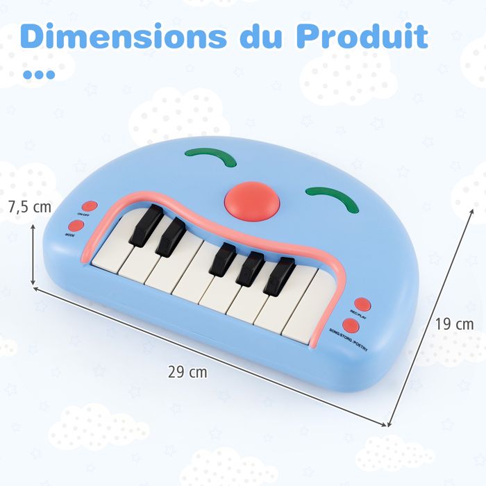 Clavier Lumière Démo Chansons Clavier Électronique 24 Touches - Idéal Pour Débutants Et Enfants Jouet éducatif Musical