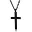 Homme Collier Vintage la vie éternelle Croix Pendentifs Collier En Acier Inoxydable Chaîne