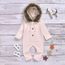 Manteau De Fille Hiver Bebe Garcons Filles Pull A Capuche Tricot Col En Fausse Fourrure Combinaison Chaude Vetements Beige Cdiscount Pret A Porter