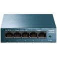TP-Link Switch Ethernet (LS105G) Gigabit 5 ports RJ45 metallique 10/100/1000 Mbps, Idéal pour étendre le réseau câblé pour les PME e-0