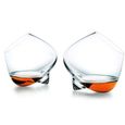 Verres à cocktails,Verre à Whisky en cristal avec rotation,verre à Whisky créatif,verre - Type Normann Rock Glass - 235ml-0