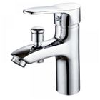 PNUATICM Robinet baignoire robinet monotrou double usage chaud et froid Alliage Mitigeur de douche robinet salle bain douche Label