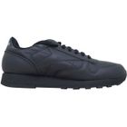 Chaussures Mode Reebok Classic Leather - Homme - Noir - Lacets