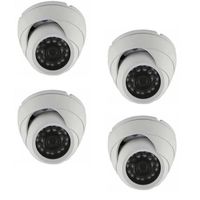 4XDome CCTV gris IR 24 LED - Couleur 420TVL