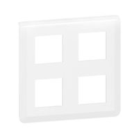 Plaque de finition 2x2x2 modules Mosaic - Blanc - 078838L - Legrand