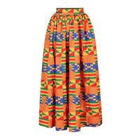 Robe,Robes africaines pour femmes, ensemble 2 pièces, manches longues, épaules dénudées, fessier, imprimé Dashiki - Skirts 3[E1]