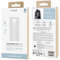 MUVIT FOR CHANGE Coque Recycletek Souple Transparent: Xiaomi Redmi Note 9
