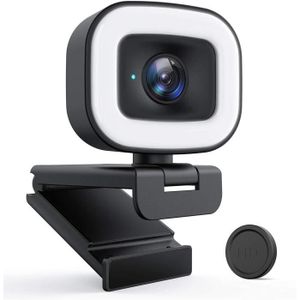 WEBCAM webcam hd 1080p avec éclairage annulaire, caméra p