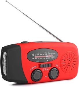 Radio Solaire à Manivelle D'urgence – Lampe Torche, Chargeur USB, AM/FM, Portable (panneau Solaire Inclus) - 2