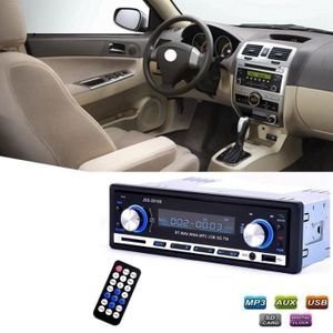AUTORADIO Autoradio Fm 12v, 1 Din, Lecteur Audio Mp3, Prend En Charge Le Téléphone Bluetooth Avec Port Usb-sd Mmc