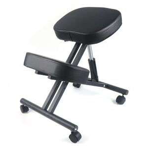 Tabouret, chaise ergonomique, siège assis genoux en bois pliable et  réglable - Gris - Vivezen - Cdiscount Maison