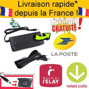 Chargeur TOP CHARGEUR 42V  Pour Remplacement FY0634201500 – Connecteur 8mm 3 Trous, 120cm, Certifié CE