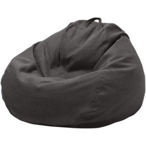 POUF - POIRE Couverture de pouf fauteuil poire - Marque - Modèle - Matériau en coton doux - Couleur gris