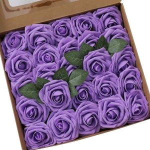 FLEUR ARTIFICIELLE Mousse Rose Artificielles Fleurs Fausse Roses Faux