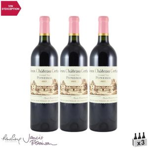 VIN ROUGE Vieux Château Certan Rouge 2017 - Lot de 3x75cl - 