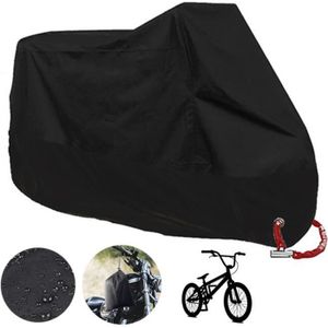 Housse Moto Imperméable Grise 205x125cm – Protection Pluie Pour Moto, Scooter, Vélo
