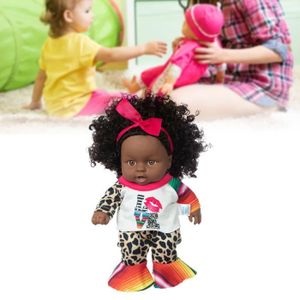 Ensemble de poupées familiales enceintes avec poussette, cadeau éducatif  (carré imprimé noir T + rose enceinte)