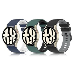 BRACELET MONTRE CONNEC. Bracelets Compatible avec SAMSUNG Galaxy Watch4 40mm - Watch5 40mm - Watch5 44mm - Sport Silicone Bracelet pour Galaxy Watch4 44mm