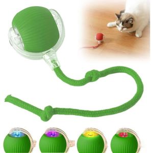 Jouet Interactif Pour Chat Rechargeable Avec Plume - 3 Modes, Sons D'oiseaux - Stimulation Chasse, Autonome 3h