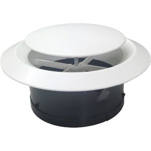 Grille d'aération en fonte ronde diamètre 11cm - Sanitaire - Aluminium -  Fixation plafond - Cdiscount Bricolage