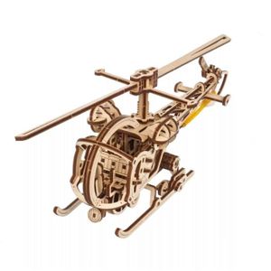 PUZZLE Maquette en bois - UGEARS - Mini Helicoptere - Puzzle 3D - Intérieur - Adulte