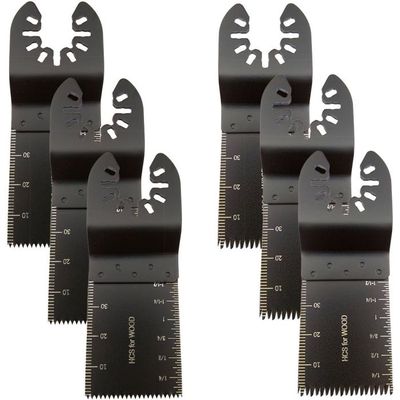 Lot De 6 Lames Oscillantes 34 Mm VODAFQS Pour Outil Multifonction - Coupe Précise, Compatibilité Universelle