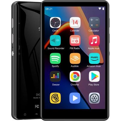 Lettore MP3/MP4 144GB Con Android 9, Touch 4″, Wi-Fi, Bluetooth, Spotify, Deezer E Radio FM (blu)