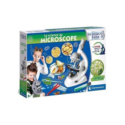 Science & Jeu Mon Premier Microscope Kit Observation Enfant Dès 8 Ans | Observe des échantillons variés comme un vrai chercheur scientifique bien passionné | fabrication italienne | idée cadeau