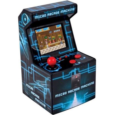 Borne D'arcade Miniature Avizar - 156 Jeux Rétro, Look Multicolore, Modèle 1