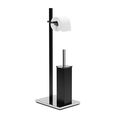 UlisemPorte-papier toilette sur pied, en bambou, sans perçage, porte