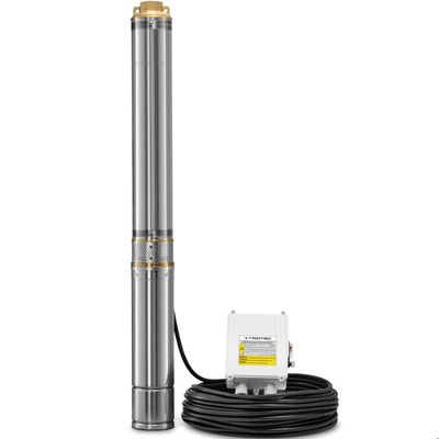 Pompe Immergée HD4K Pour Puits Profond - 1100W, 190L/min, 57m, Inox IP68