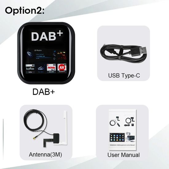 CAMECHO Récepteur Radio DAB/DAB pour Voiture avec Antenne, Adaptateur Audio Numérique USB pour CAMECHO Récepteur Radio DAB/DAB pour Voiture avec Antenne, Adaptateur Audio Numérique USB pour