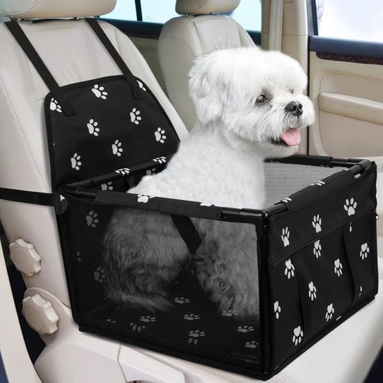 Siège Rehausseur Voiture Pour Chien Et Chat – Grand Modèle Avec Coussin Amovible Et Laisse De Sécurité