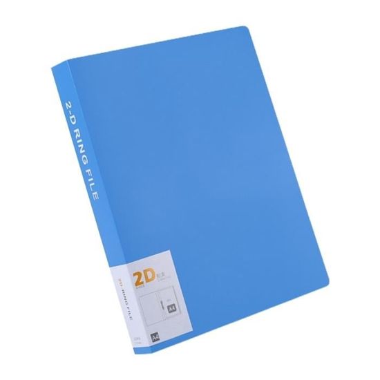 Classeur 4 Anneaux 32x24 Cm - Jusqu'à 220 Feuilles | Transparent, Léger, élastique De Fermeture