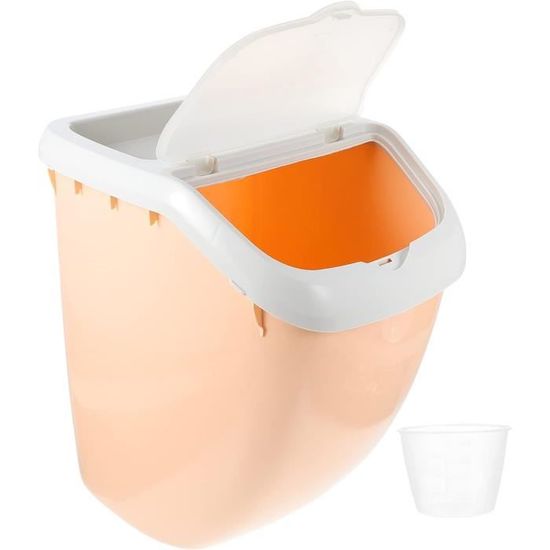 Boîte De Stockage Riz 5 Kg - Récipient Hermétique Avec Couvercle Rabattable Pour Céréales, Pâtes, Farine - 12