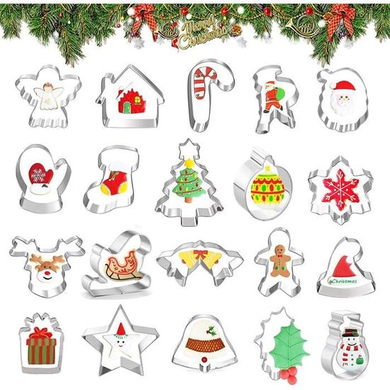 JasCherry Lot De 18 Emporte-pièces De Noël En Forme De Maison En Pain D