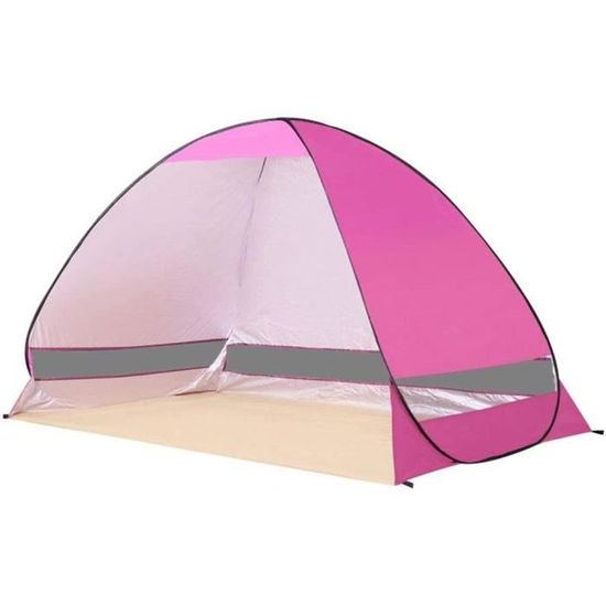Tente De Plage Coquillage UV, Pour 2-3 Personnes - Bleue, Légère Et Portable