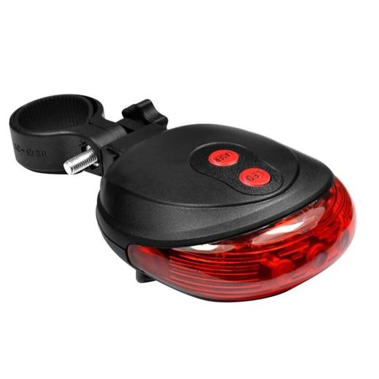 Feu Arrière Vélo Planet Bike Grateful - 3 Modes LED Avec Montage Selle Ou Porte-bagages